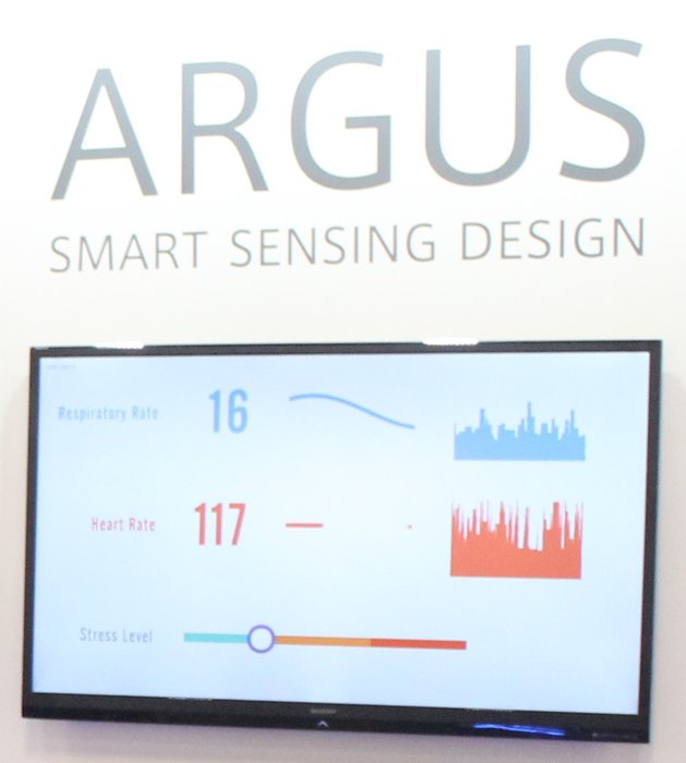 On display at the International Contemporary Furniture Fair (ICFF):  a sensing chair that measures respiratory rates, heart rates, and stress levels